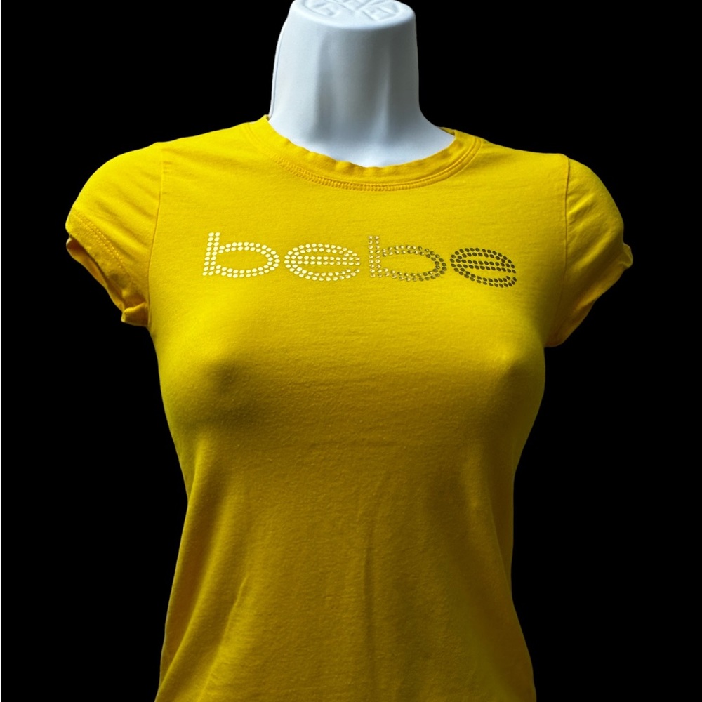 Bebe Short Sleeve Yellow Tee